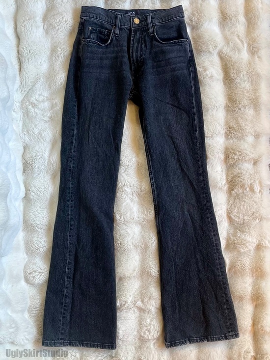 Urban Outfitters Denim - Urban Outfitters BDG 90s Bootcut Wide Leg Flare Jeans Washed Distressed Black 24